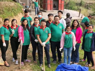 यु एम साकोसले गर्याे भगवती मन्दिर परिसर सरसफाइ