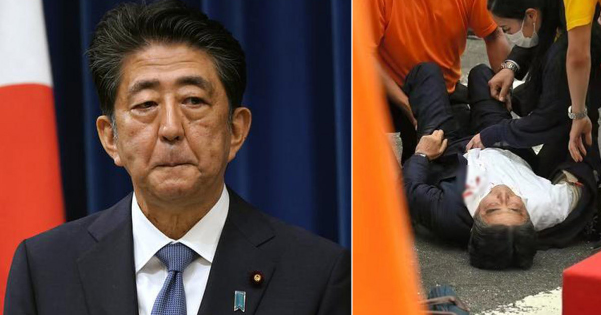 भाषण  गर्दै गर्दा जापानका पूर्ब प्रधानमन्त्री सिञ्जाे आबेमाथि गाेली प्रहार, स्थिति गम्भीर