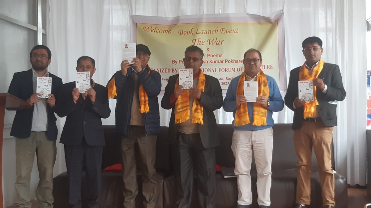 बहुभाषी अन्तर्राष्ट्रिय कवि सन्तोष पोखरेलको कृति विमोचित