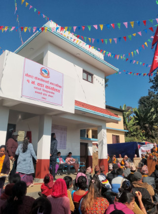 चौतारा साँगाचोकगढी नगरपालिका वडा नं. १ को भवन उद्घाटन
